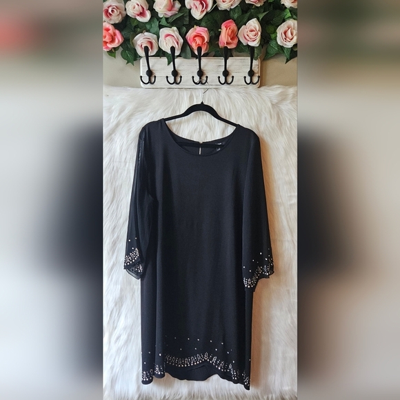 Alfani Tops - Alfani Classic Drape Embellished Tunic Midi Dress